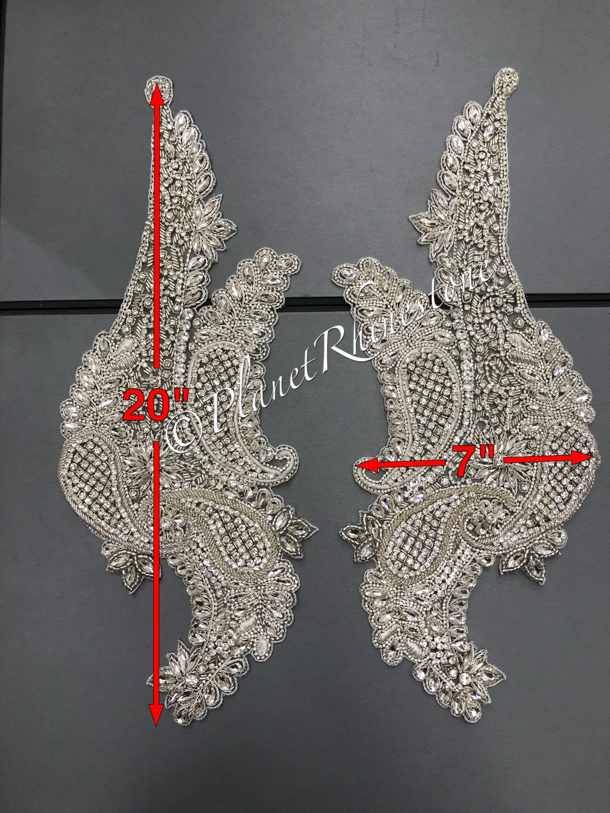 Wendy Rhinestone Pair Applique