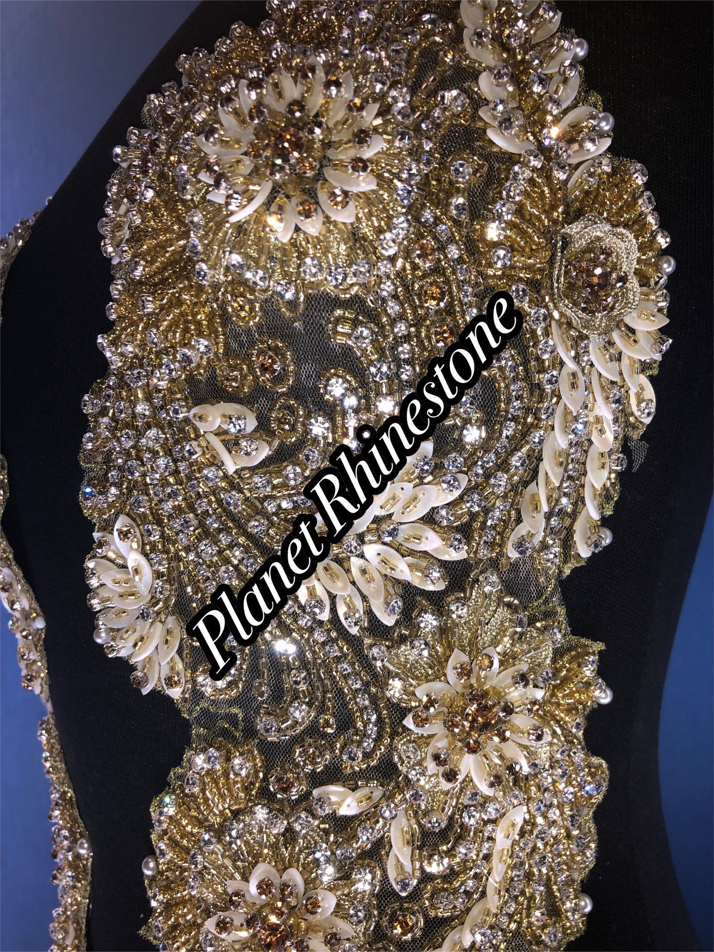 Melanie Crystal Beaded Bodice