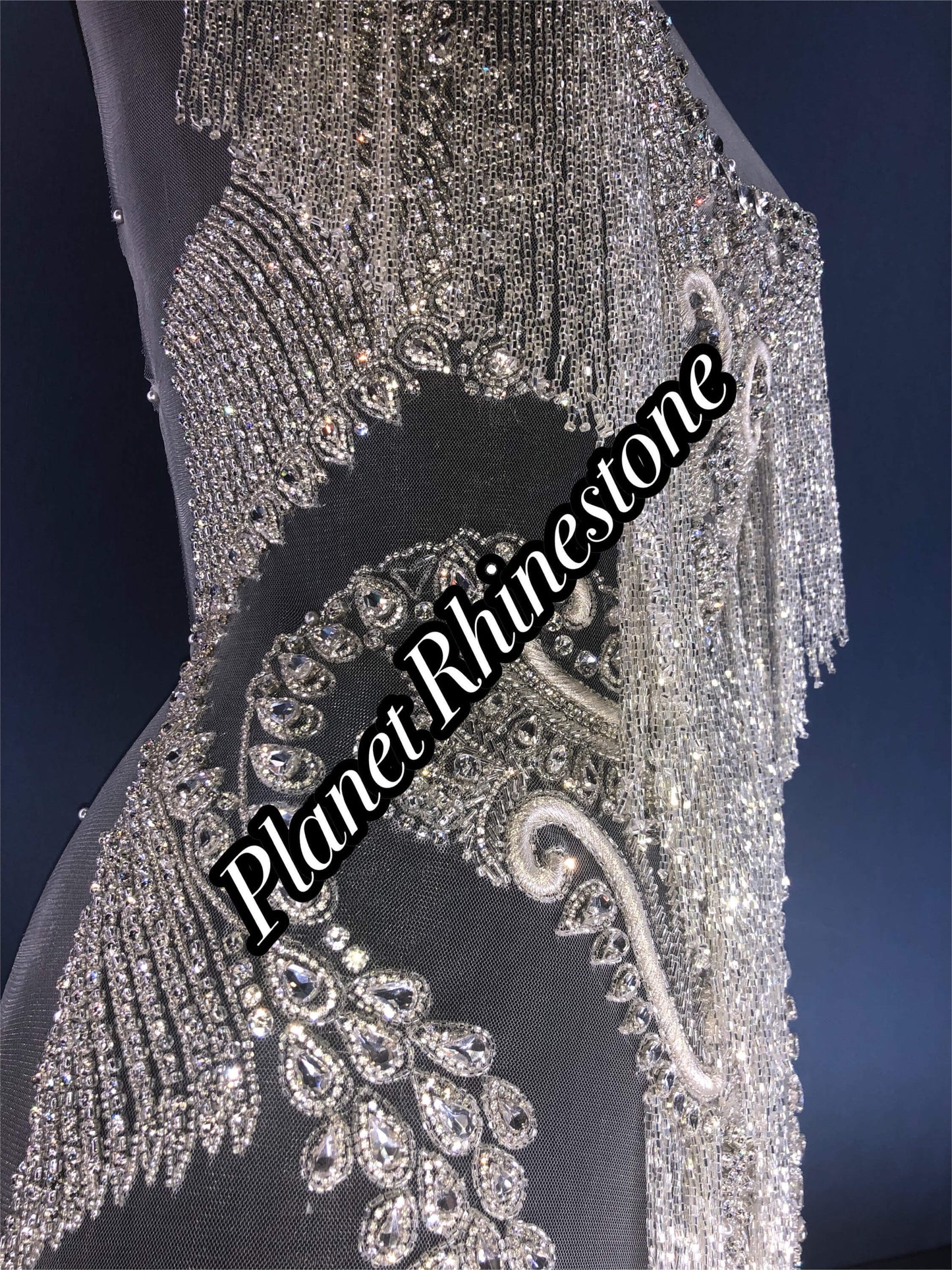 Waterfall Rhinestone Applique