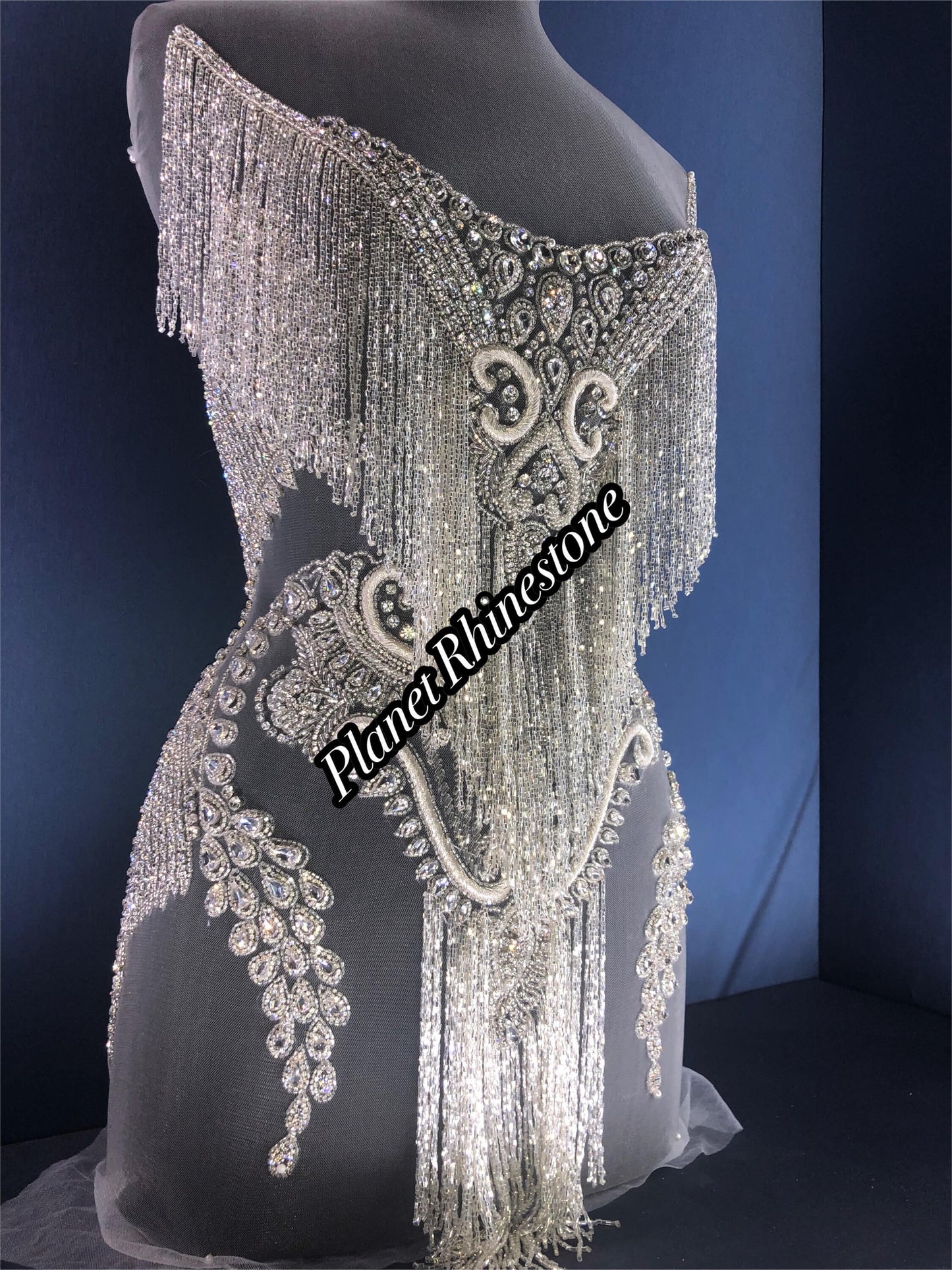 Waterfall Rhinestone Applique