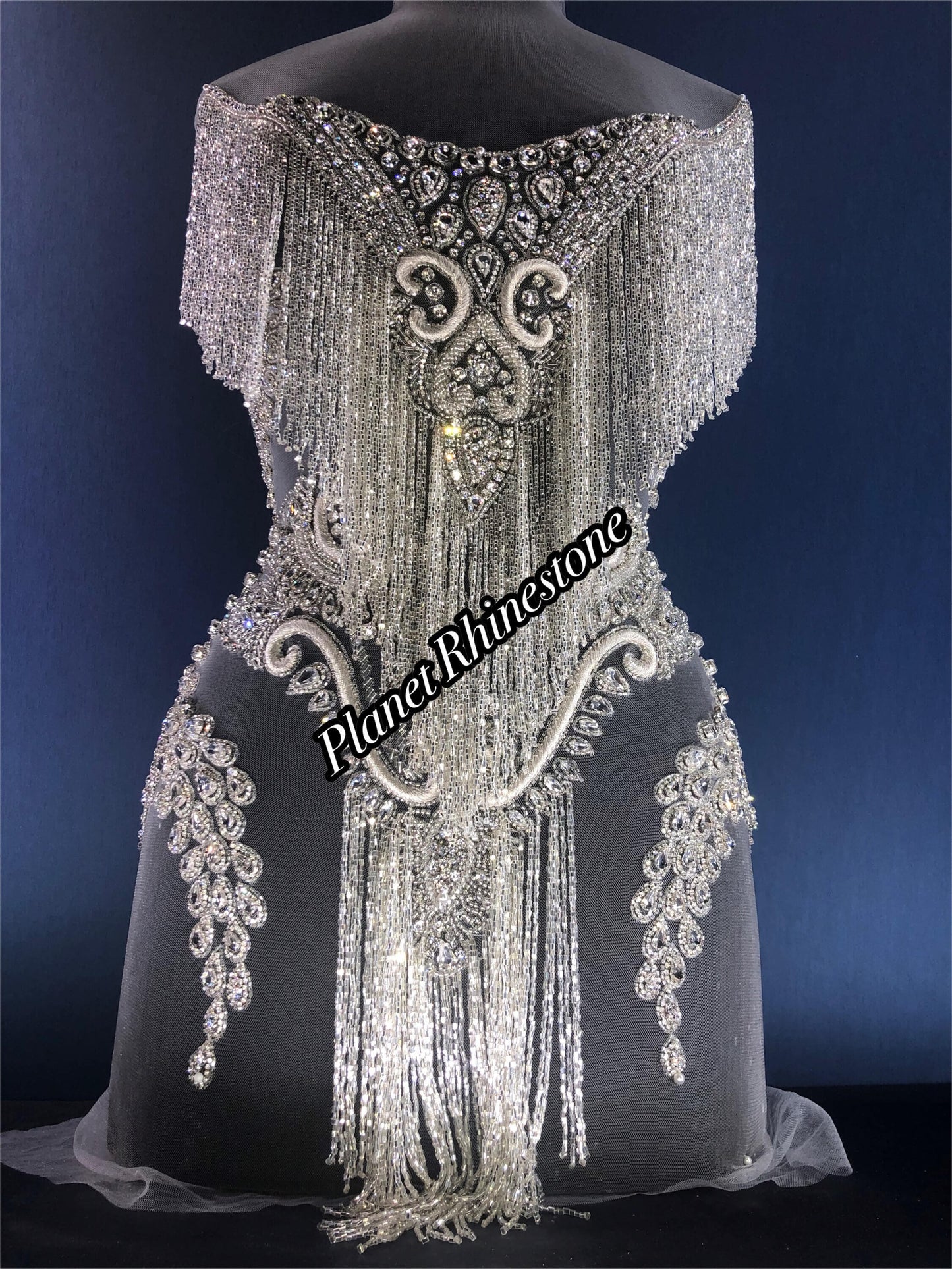 Waterfall Rhinestone Applique