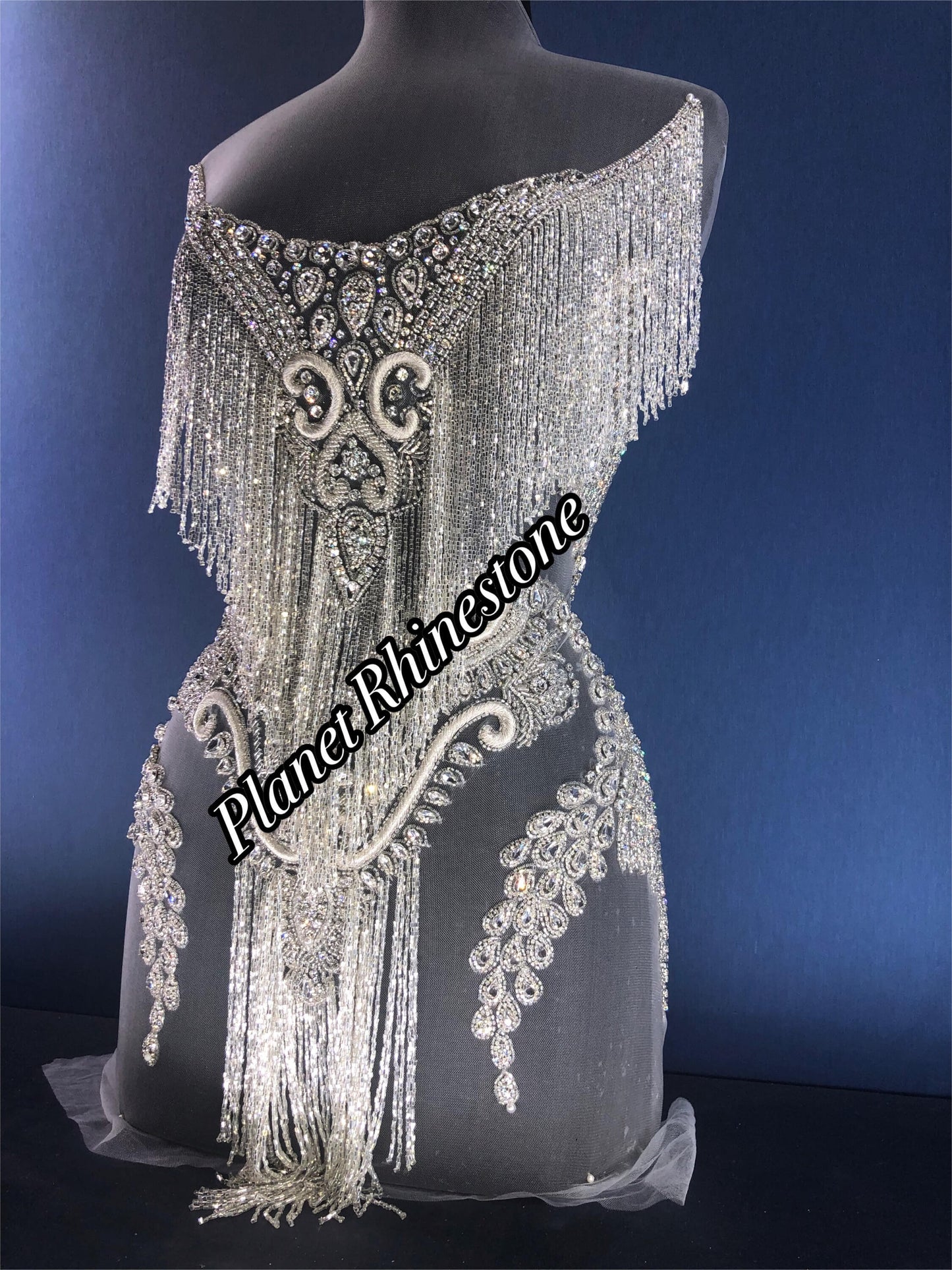 Waterfall Rhinestone Applique