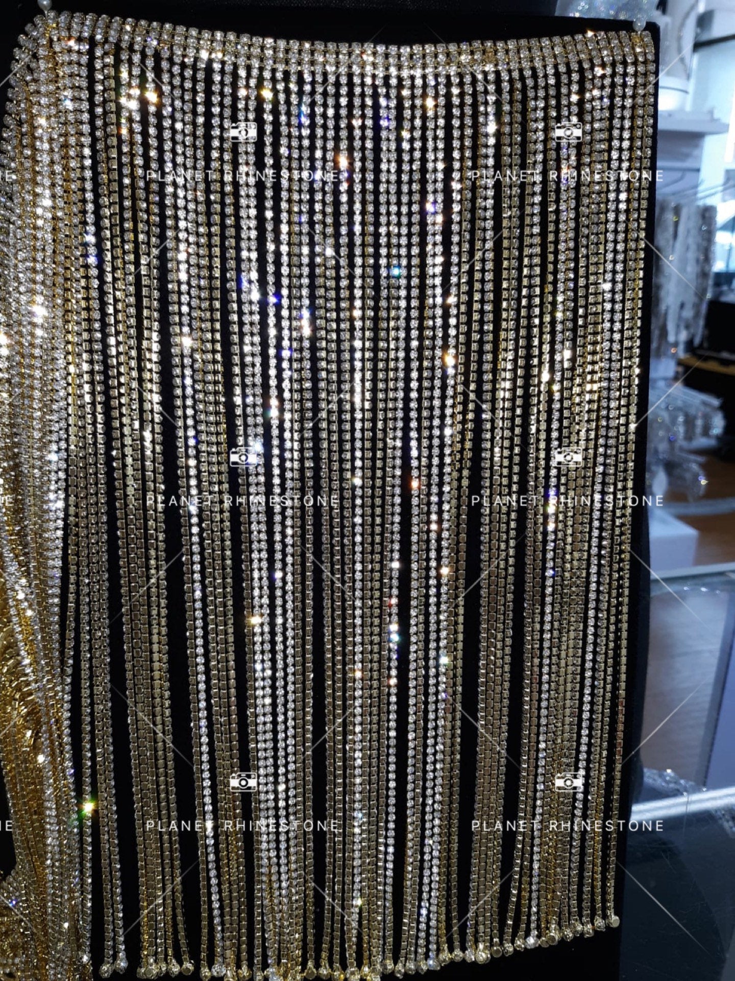 18" Crystal Fringes | Rhinestone Fringe