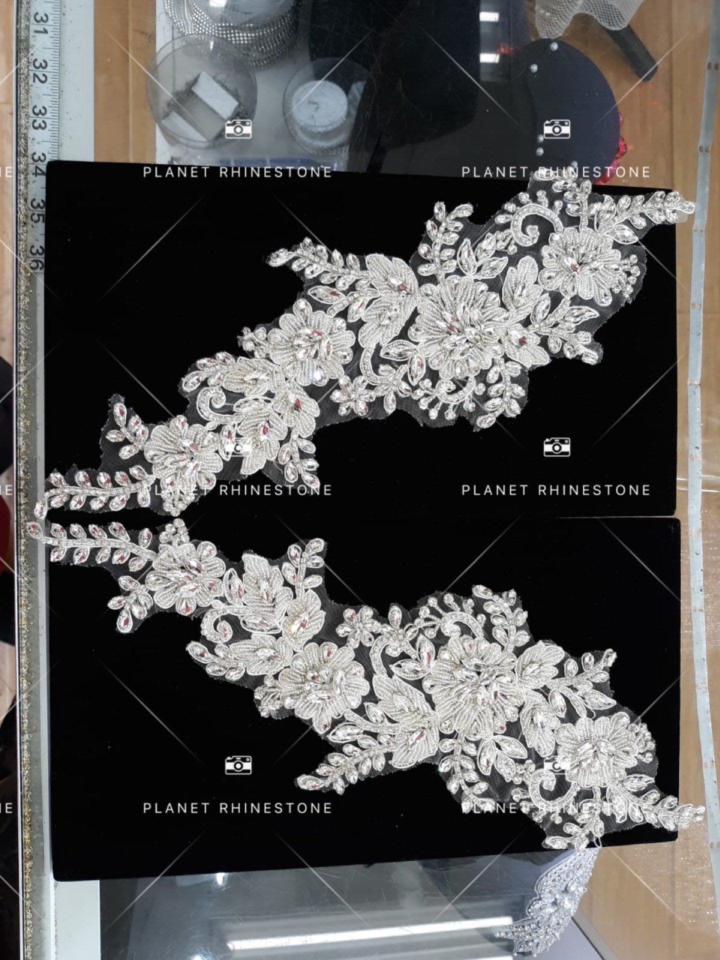 Rhinestone Paor Applique Tani