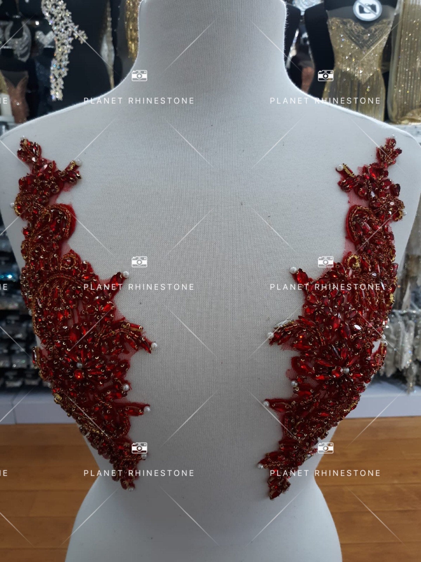 Red Anastasia Applique