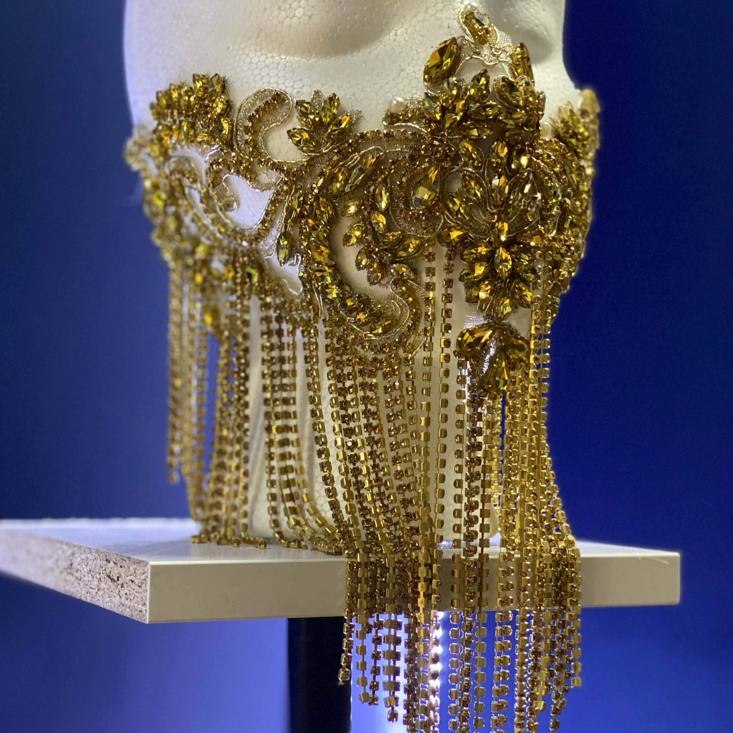 Rhinestone Fringe Applique