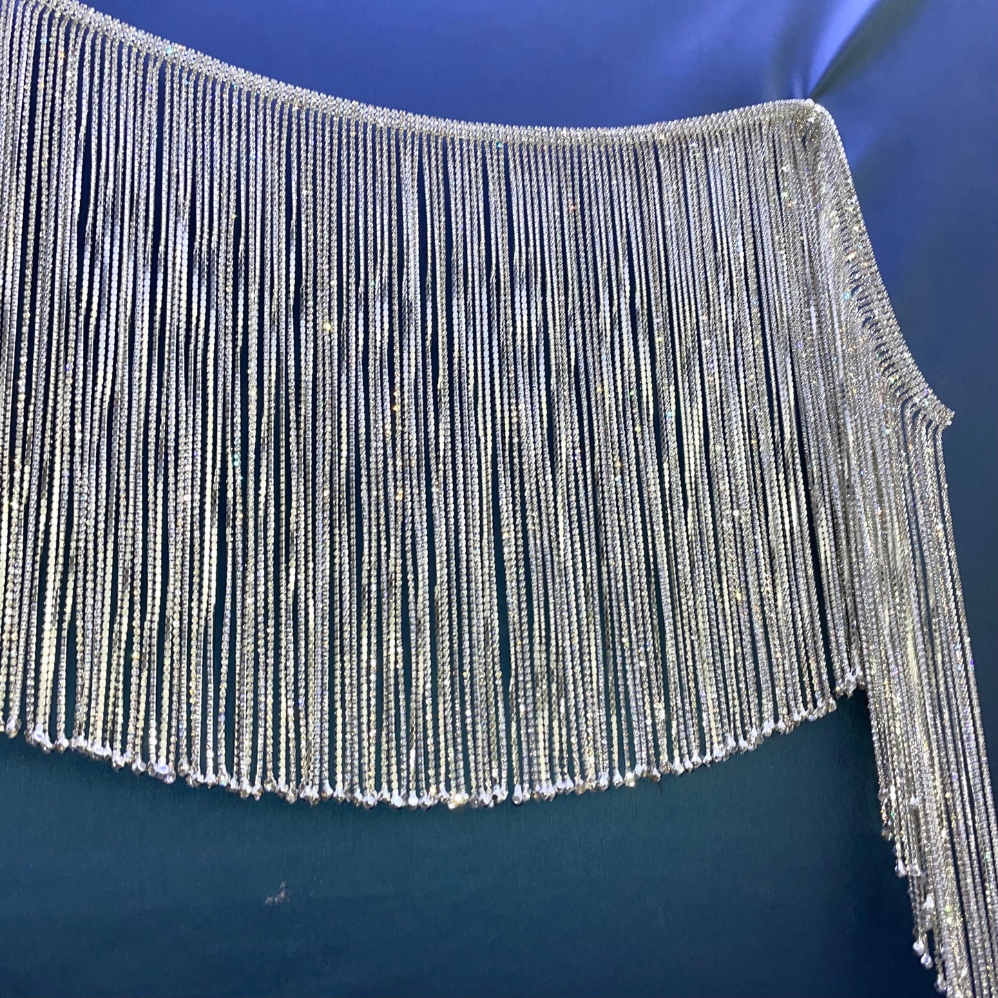 12" Rhinestone Fringe - 1 Yard