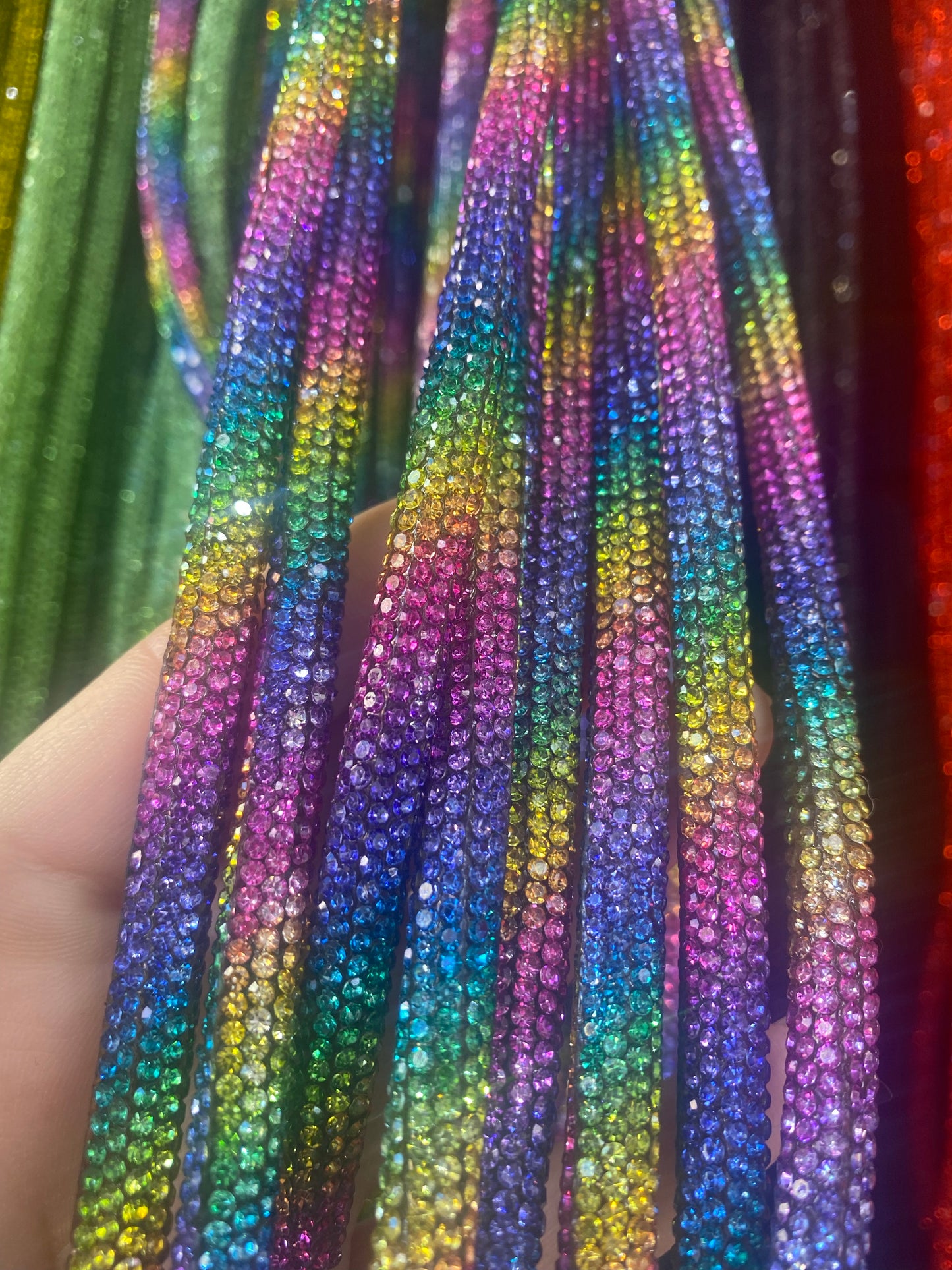 Rhinestone Hoodie Strings