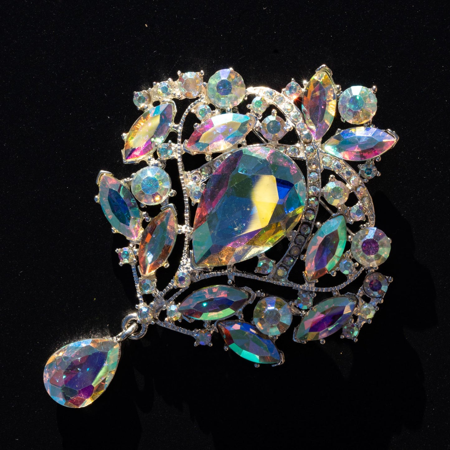 Rhinestone Vintage Brooch | B-8
