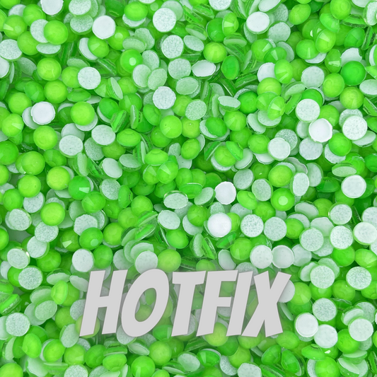Neon Green Hotfix Rhinestones