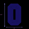 9.5" Hotfix Rhinestone Jersey Numbers