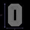 9.5" Hotfix Rhinestone Jersey Numbers