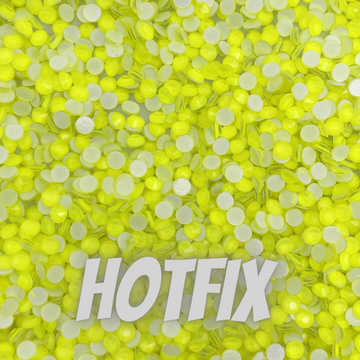Neon Yellow Hotfix Rhinestones