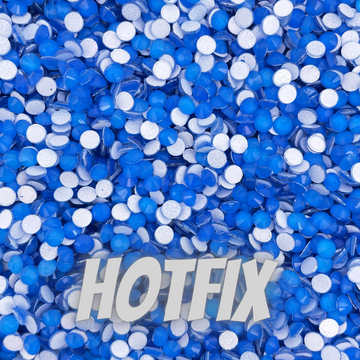 Neon Blue Hotfix Rhinestones