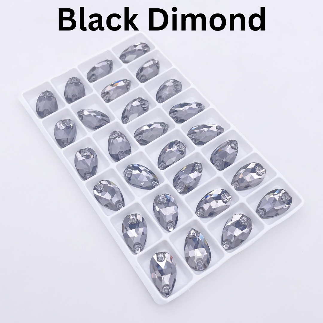 11 x 18mm Tear Drop Flatback Rhinestones | Planet Rhinestone