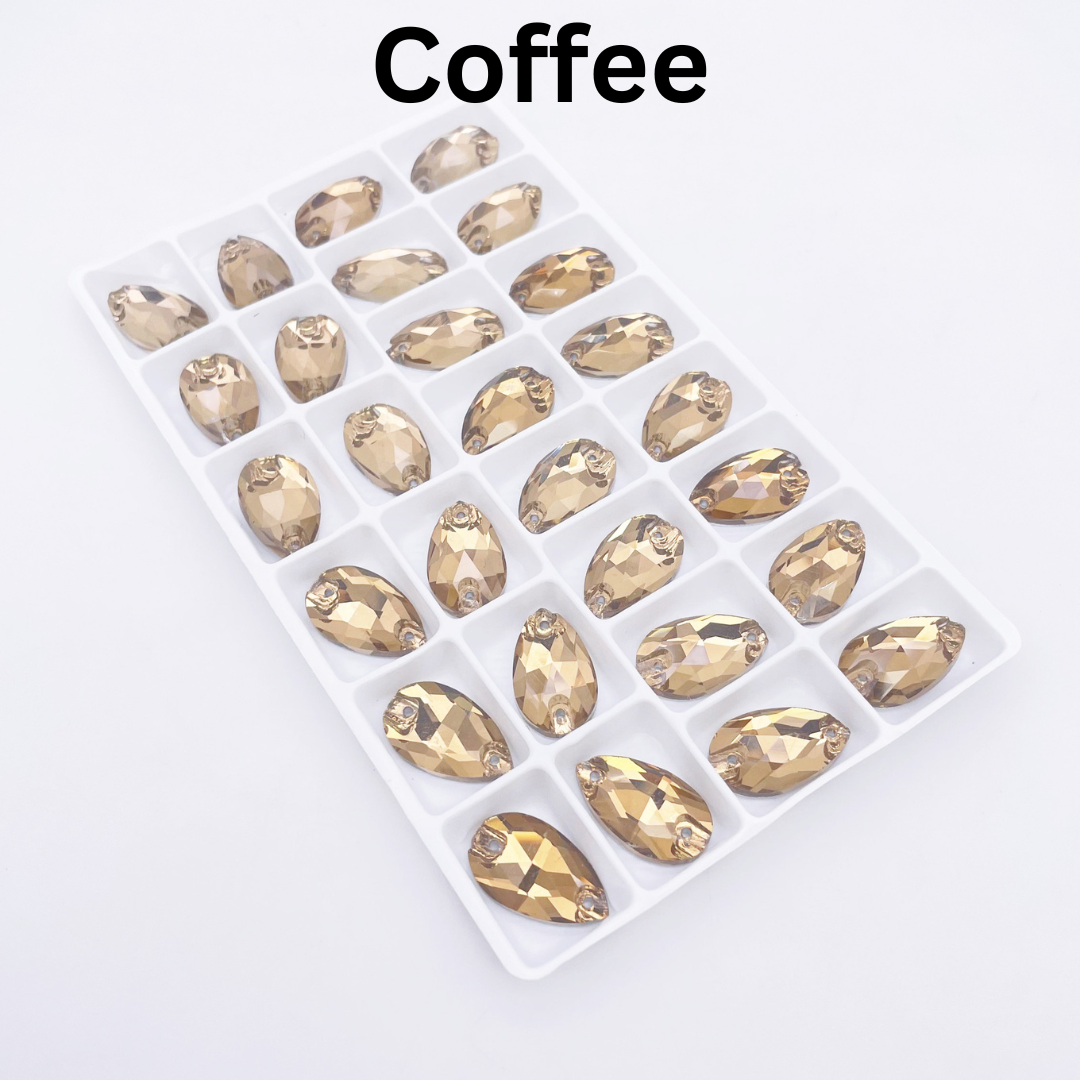 11 x 18mm Tear Drop Flatback Rhinestones | Planet Rhinestone