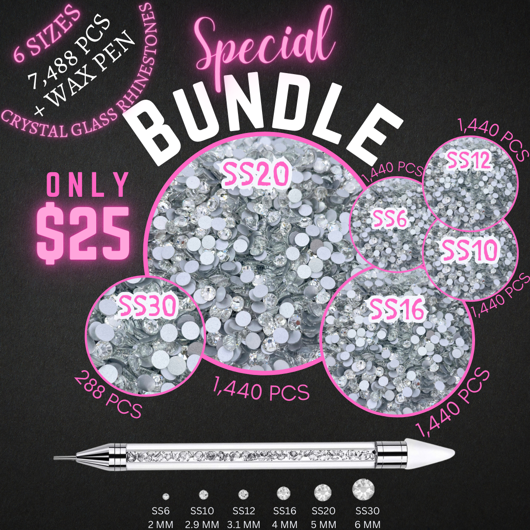 Crystal Glass Rhinestone Bundle