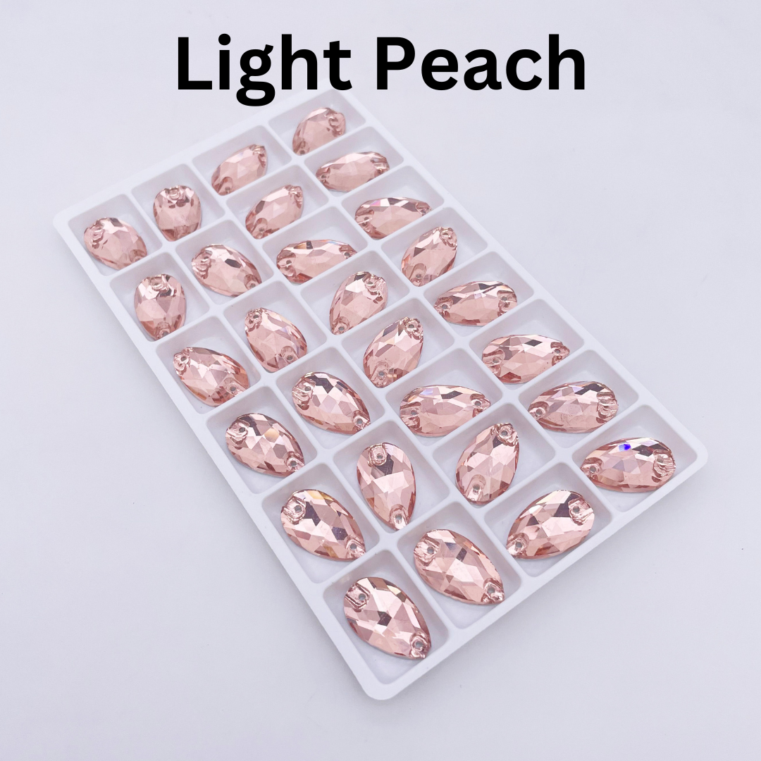 11 x 18mm Tear Drop Flatback Rhinestones | Planet Rhinestone