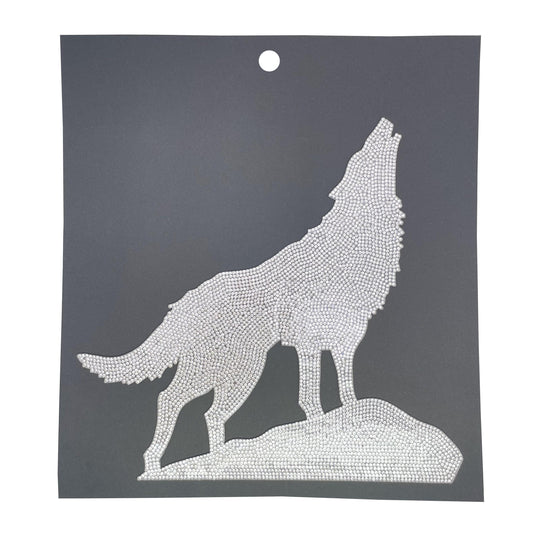 Wolf Rhinestone Applique BG-52