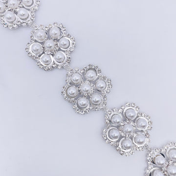 Rhinestone Pearl Trim | SCA-50