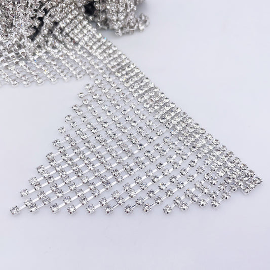 3" Rhinestone Fringe Trim | Crystal Trim