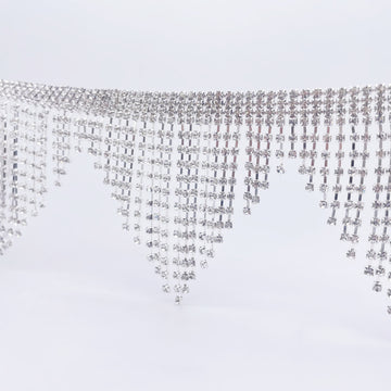 3" Rhinestone Fringe Trim | Crystal Trim