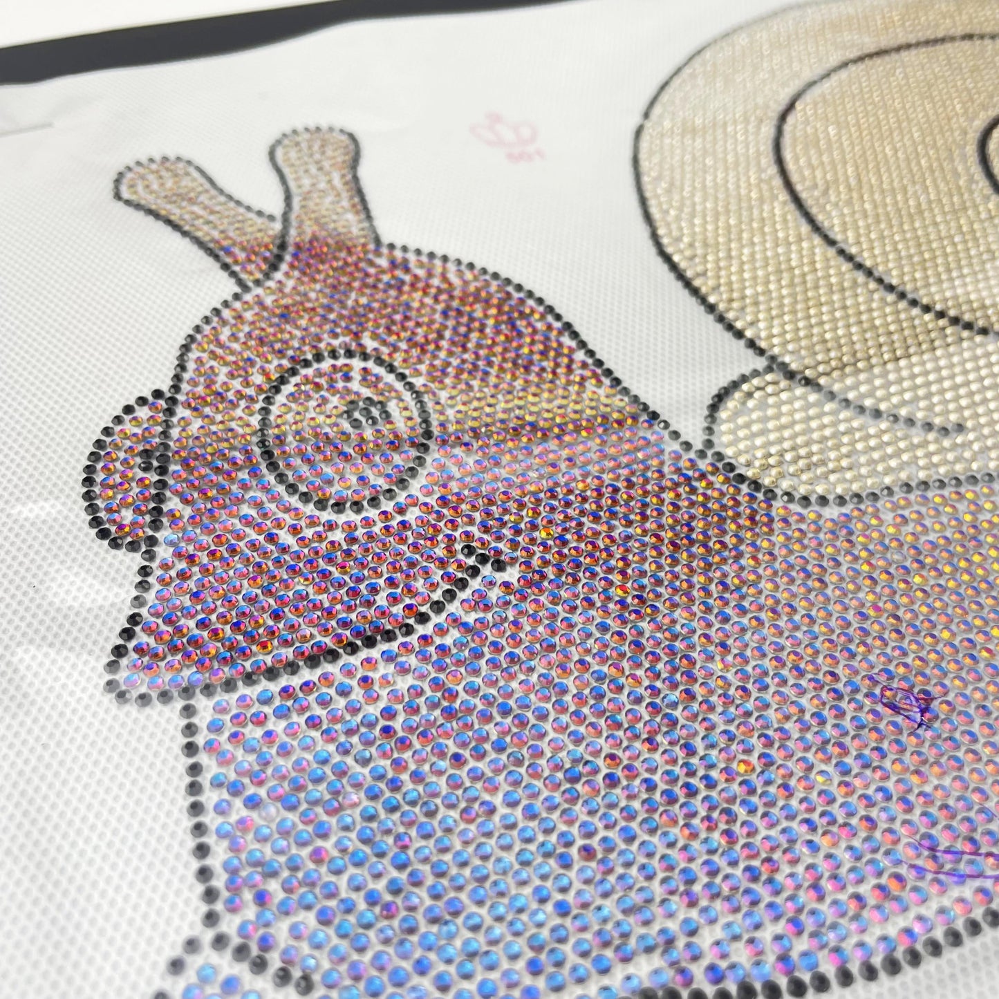 Rhinestone Snail Transfer