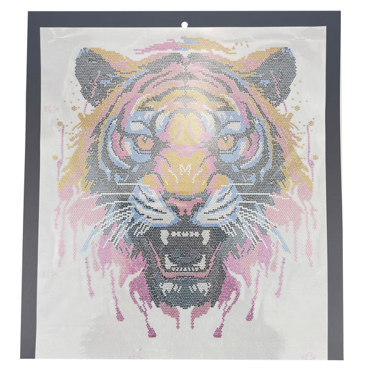 Large Rhinestone Tiger Hotfix Transfer