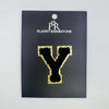Black & Gold Hotfix Chenille Letters 2.8"