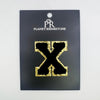 Black & Gold Hotfix Chenille Letters 2.8"