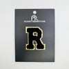 Black & Gold Hotfix Chenille Letters 2.8"