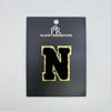 Black & Gold Hotfix Chenille Letters 2.8"