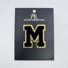 Black & Gold Hotfix Chenille Letters 2.8"