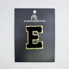 Black & Gold Hotfix Chenille Letters 2.8"