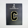 Black & Gold Hotfix Chenille Letters 2.8"