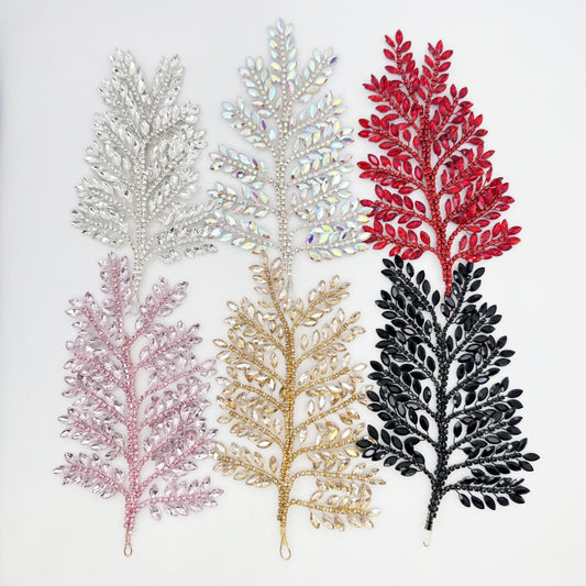 Leaf Rhinestone Applique | BH-14