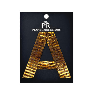 3.5" Gold Aurum Hotfix Alphabet