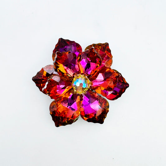 Glass Rhinestone Flowers - ER-3