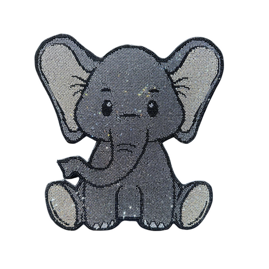 Elephant Rhinestone Hotfix Transfer