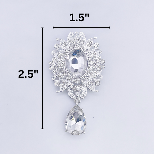 Rhinestone Brooch | BRH-38