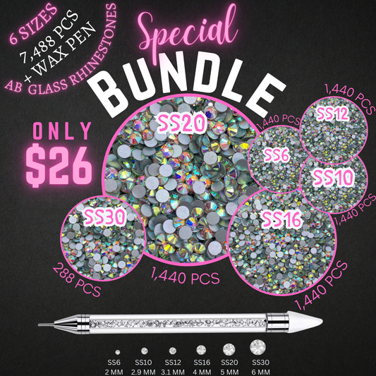 AB Glass Rhinestone Bundle