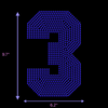 9.5" Hotfix Rhinestone Jersey Numbers