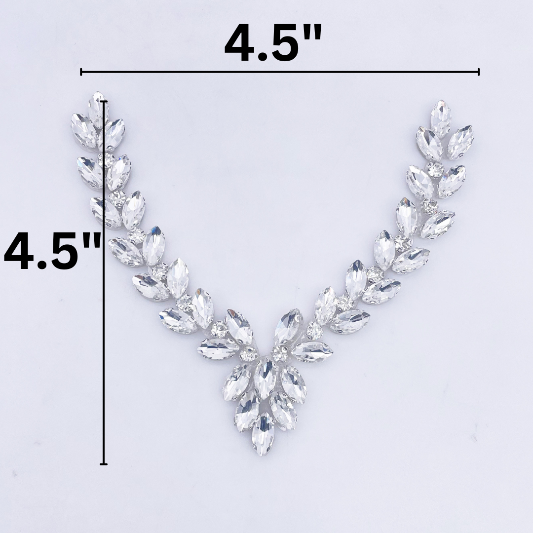 Iron on Rhinestone Applique - BSA-1