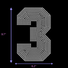 9.5" Hotfix Rhinestone Jersey Numbers