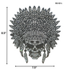 Indian Skull Hotfix Applique BG-62-L