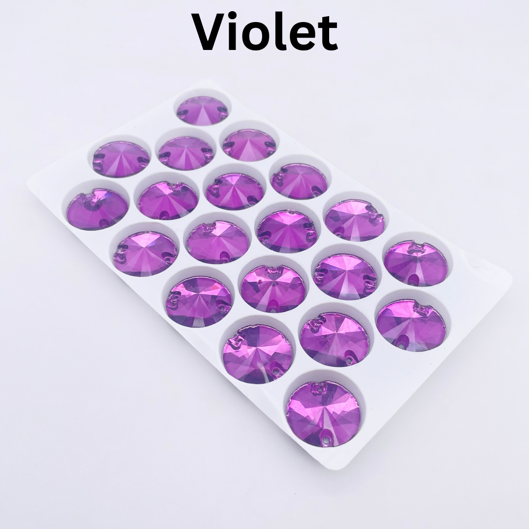 18mm Round Flatback Rhinestones | Planet Rhinestone
