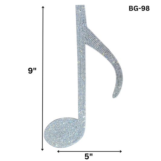 Music Note Hotfix Applique BG-98