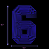 9.5" Hotfix Rhinestone Jersey Numbers