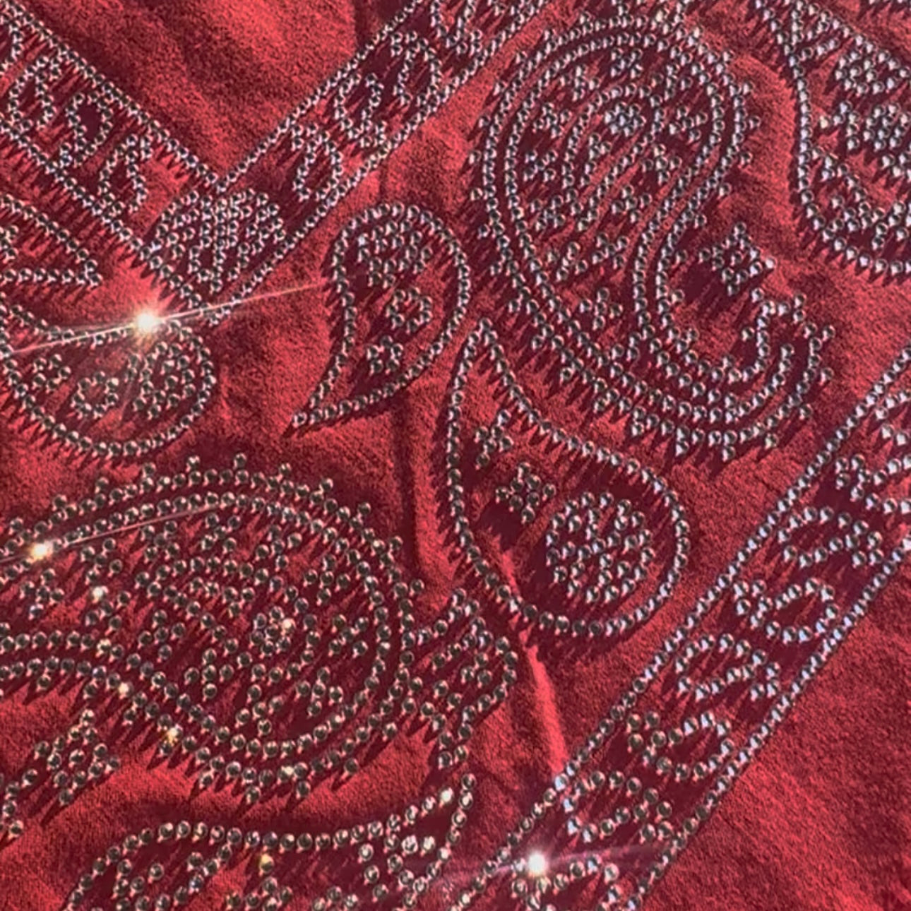 Rhinestone Paisley Bandana
