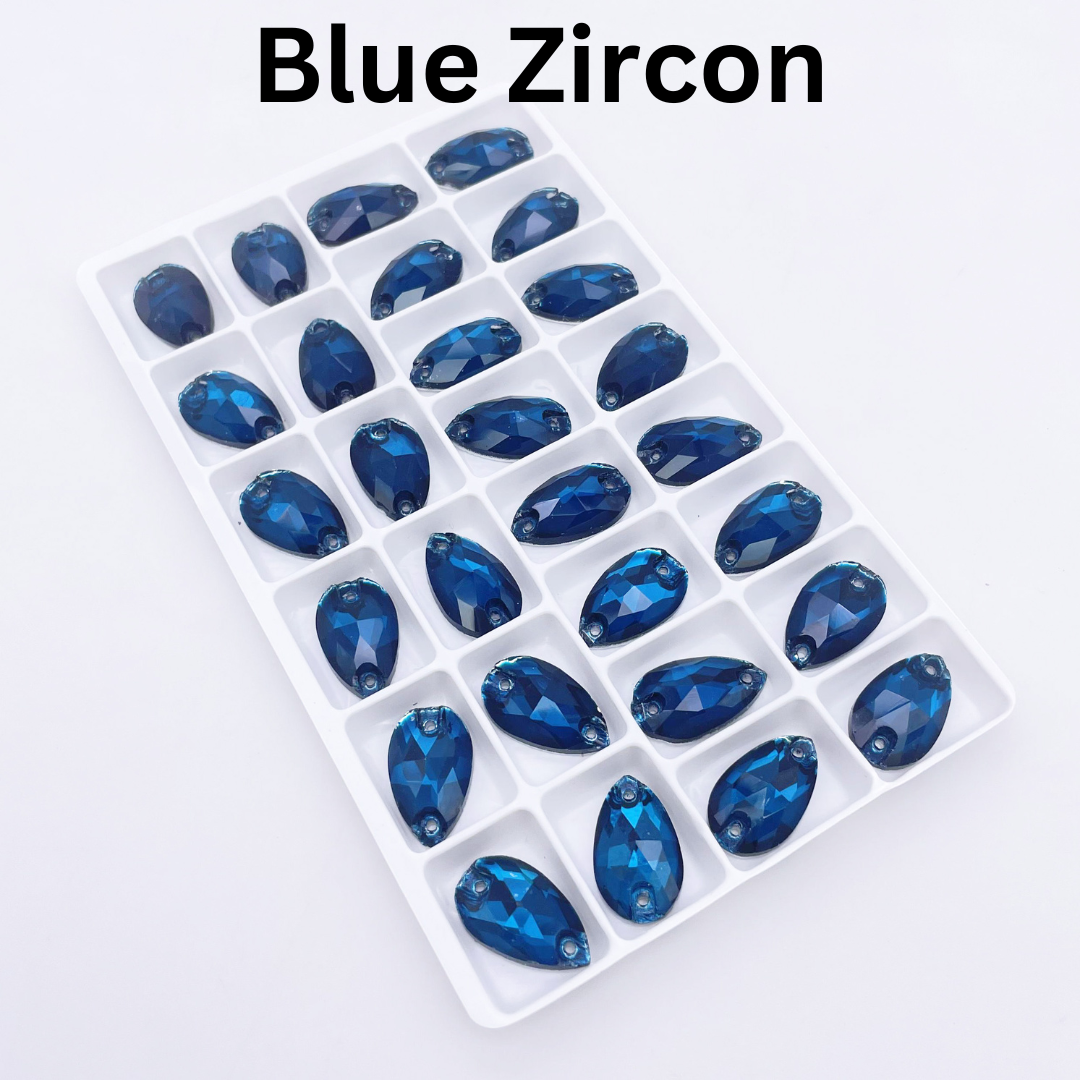 11 x 18mm Tear Drop Flatback Rhinestones | Planet Rhinestone